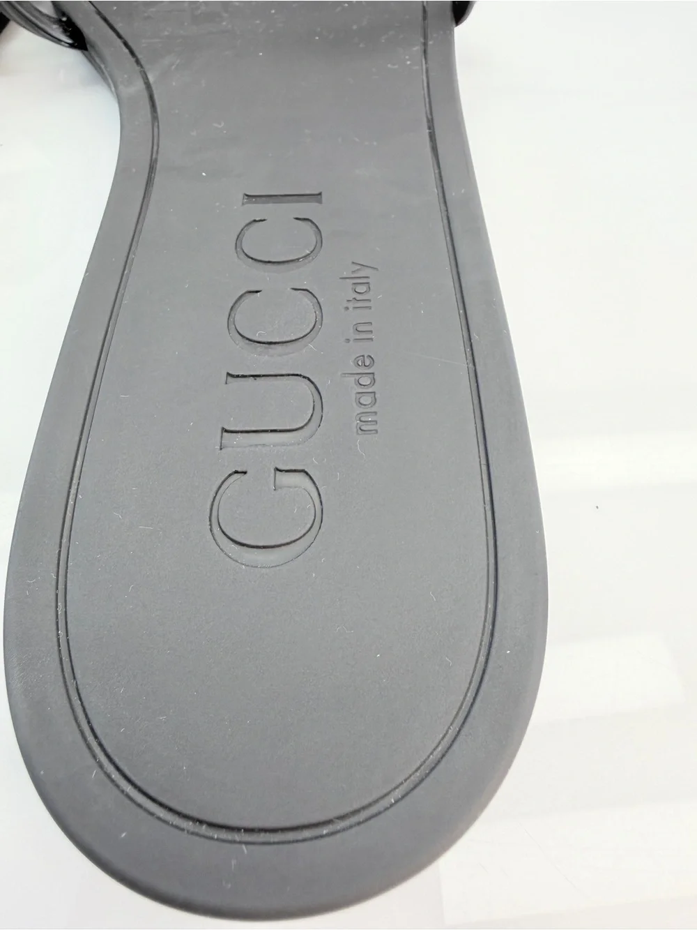 Gucci Women's Black Interlocking G Slide Sandals 39 NIB